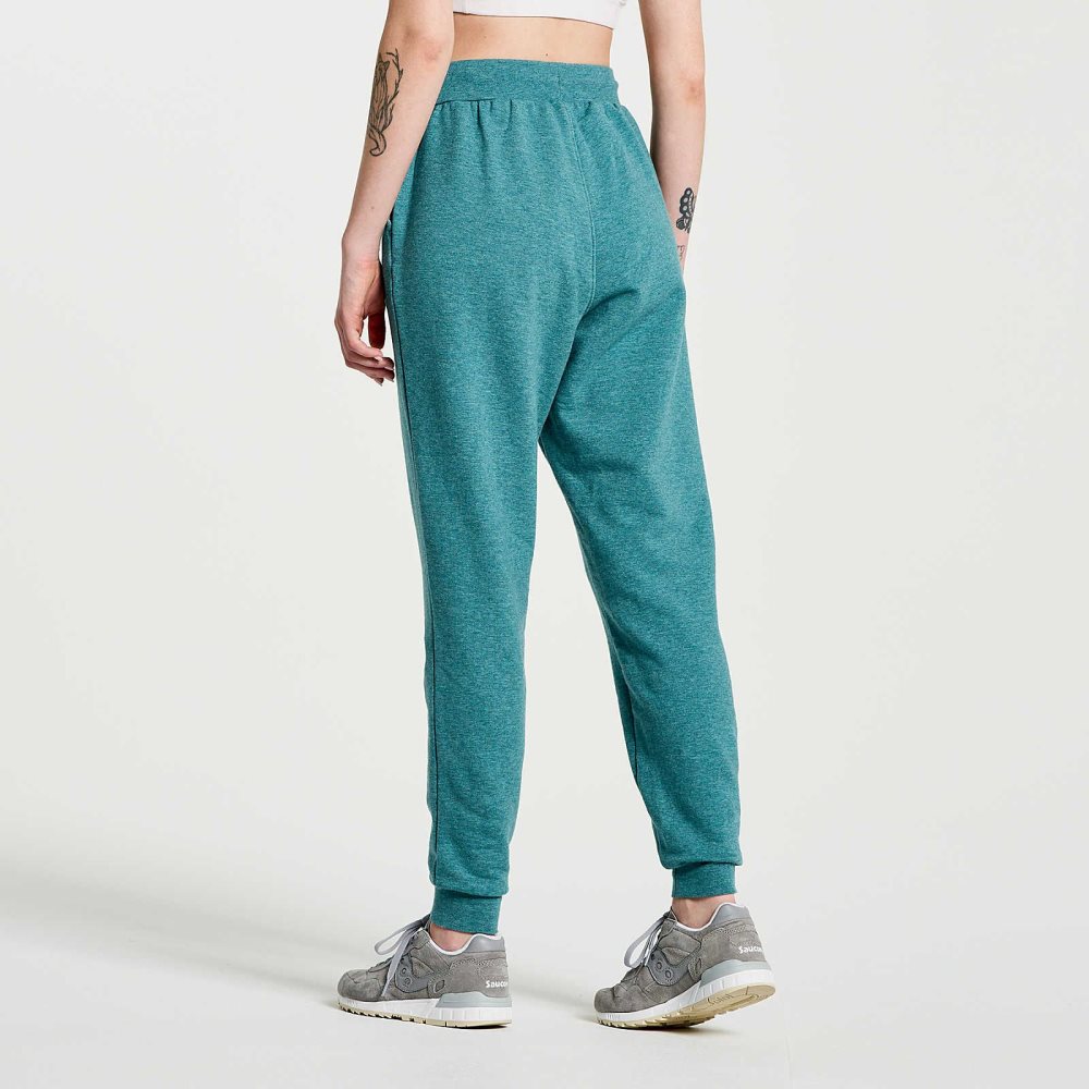 Saucony Rested Sweatpant North Atlantic Heather Graphic | 82153-IBOE