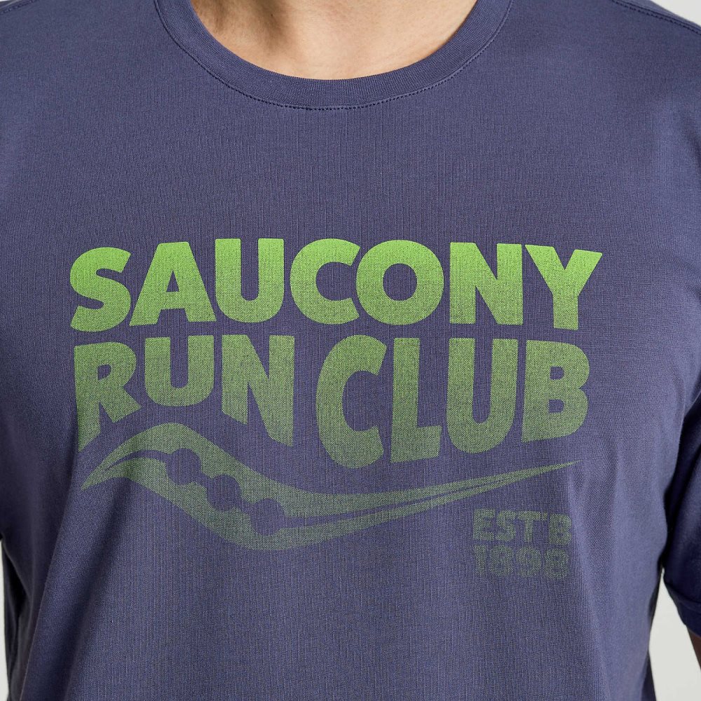 Saucony Rested T-Shirt Horizon Heather Graphic | 98453-SDAU