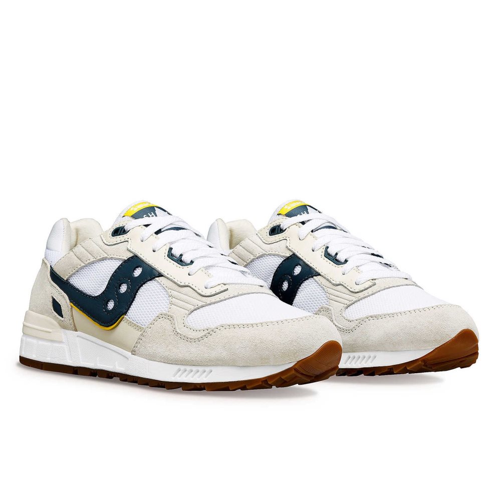 Saucony Shadow 5000 Premium Ivy Prep Vita Marinblå | 20316-LKBX