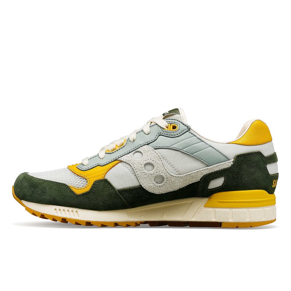 Saucony Shadow 5000 Premium Ljusgrå Gröna | 05471-UNQY