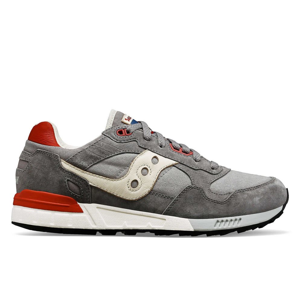 Saucony Shadow 5000 Stonewash Grå Röda | 10493-TOFQ