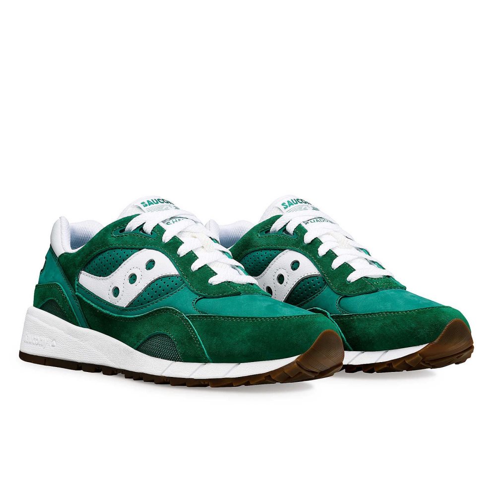 Saucony Shadow 6000 Ivy Prep Gröna Vita | 95267-EPYC