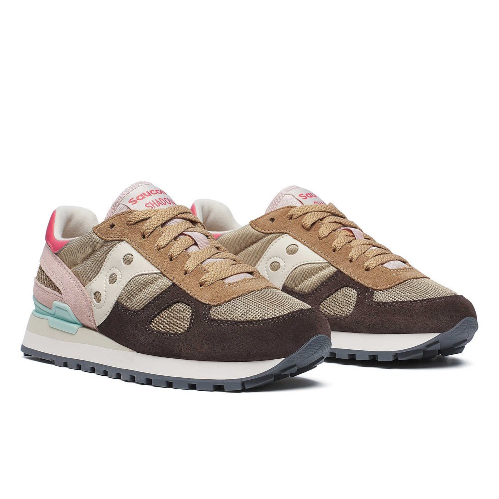 Saucony Shadow Original Bruna Grädde | 20367-KRVP