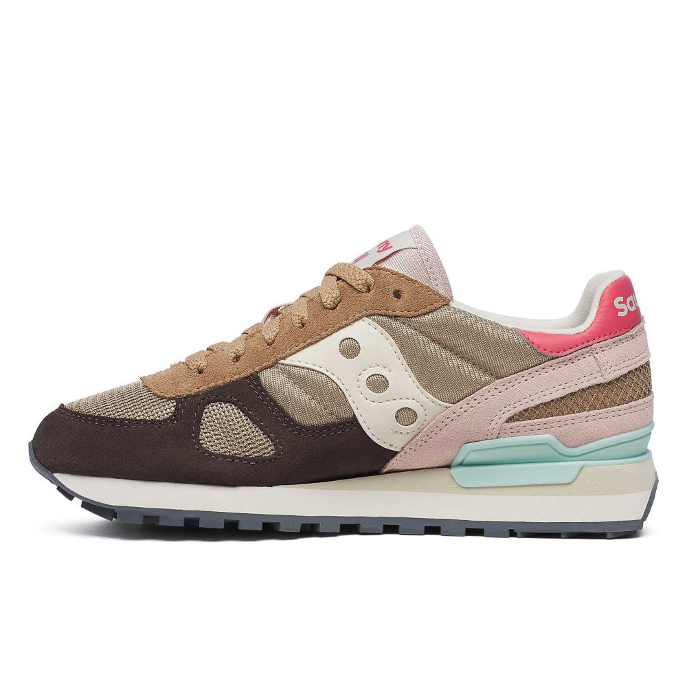 Saucony Shadow Original Bruna Grädde | 20367-KRVP