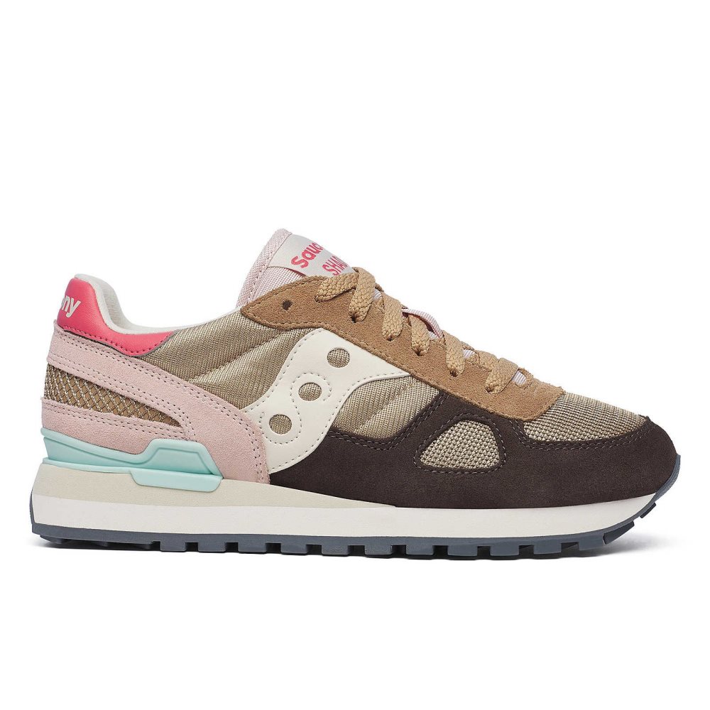 Saucony Shadow Original Bruna Grädde | 20367-KRVP