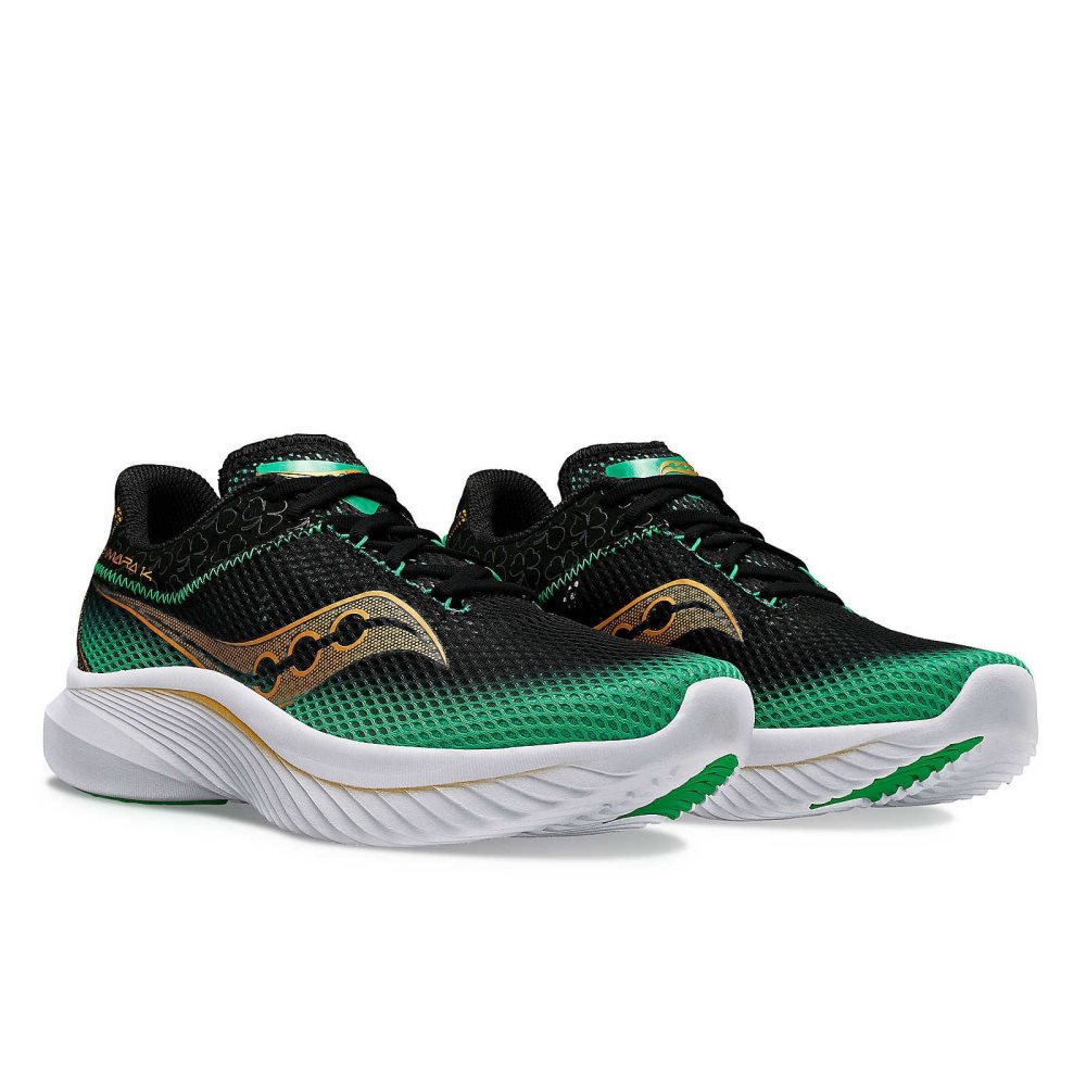 Saucony Shamrock Kinvara 14 Svarta Gröna | 42310-CGMY