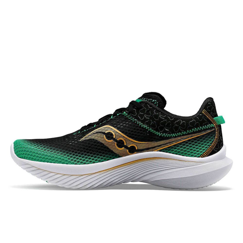 Saucony Shamrock Kinvara 14 Svarta Gröna | 42310-CGMY