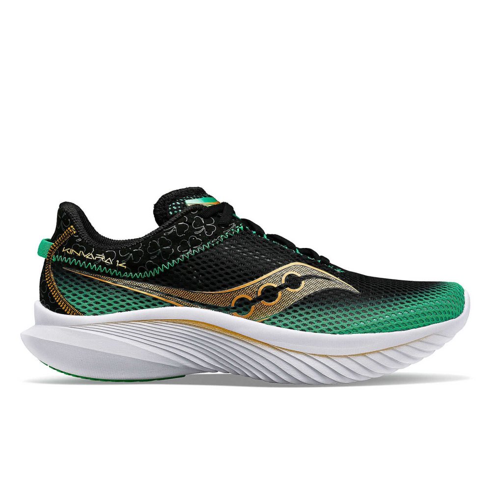 Saucony Shamrock Kinvara 14 Svarta Gröna | 42310-CGMY