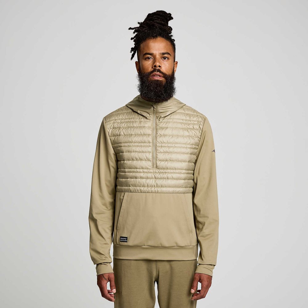 Saucony Solstice Oysterpuff Hoody Kaffe | 15803-URZP