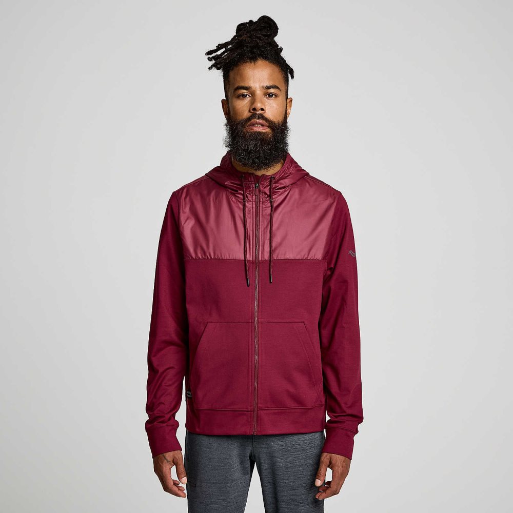 Saucony Solstice Zip Hoody Sundown Heather | 16805-EFSB