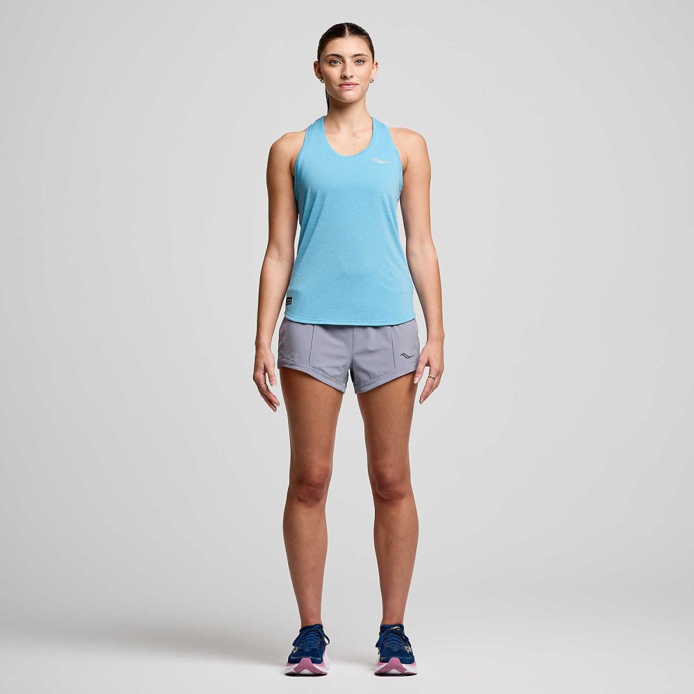 Saucony Stopwatch Singlet Turkos | 43106-NIKX