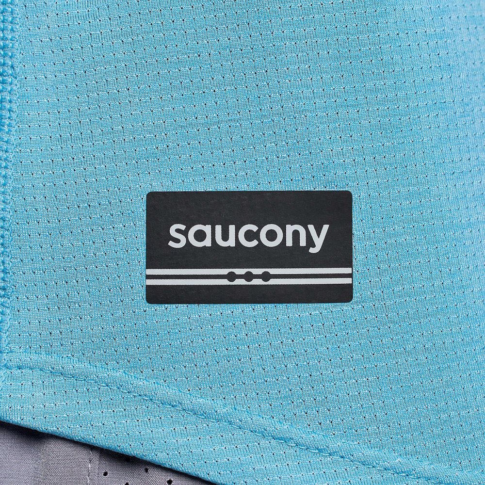 Saucony Stopwatch Singlet Turkos | 43106-NIKX