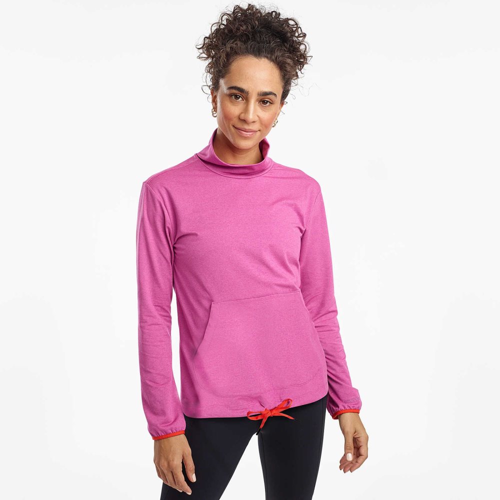 Saucony Sunday Pocket Top Lila | 95483-CHPU